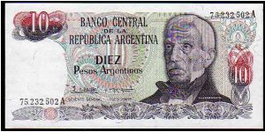 10 Pesos Argentinos__
Pk 313 Banknote