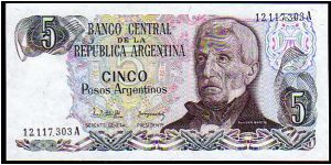 5 Pesos Argentinos__
Pk 312 Banknote