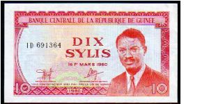 10 Sylis
Pk 23 Banknote