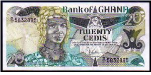 20 Cedis
Pk 24 Banknote