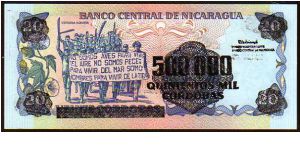 Banknote from Nicaragua