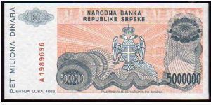 Banknote from Bosnia