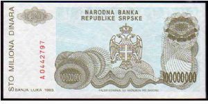 Banknote from Bosnia