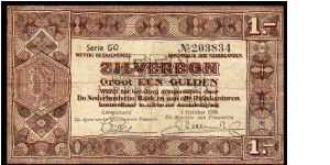 1 Gulden
Pk 61

(Silver Note - Zilver Bonnen) Banknote