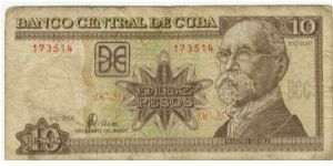 Cuba 2000 10 Pesos Banknote