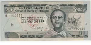 Ethiopia 2002 1 Birr
Special thanks to Agustinus Mangampa and Adelina Silalahi Banknote