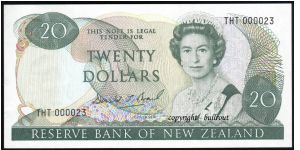 $20 Brash I - THT 000023. 1st prefix. Banknote