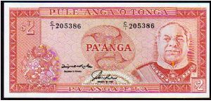 2 Pa'nga
Pk 26

1992-1995 Banknote