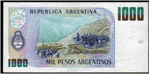 Banknote from Argentina