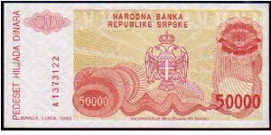 Banknote from Bosnia