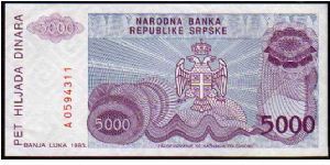 Banknote from Bosnia