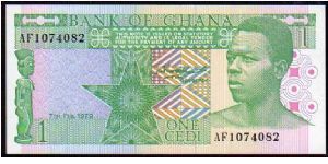 1 Cedi
Pk 17a
----------------
07-02-1979
---------------- Banknote