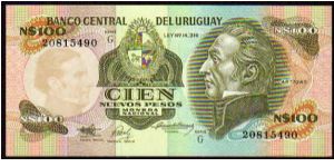 100 Nuevos Pesos
Pk 62a Banknote
