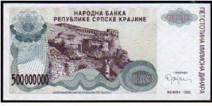 Banknote from Croatia