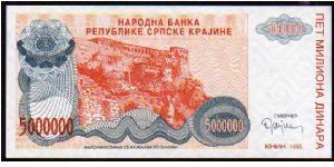 Banknote from Croatia