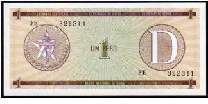 1 Peso

Pk Fx32
==================
Foreign Exchange Certificate
================== Banknote