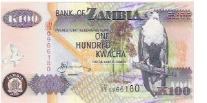 NEW 2006 ISSUE
100 KWACHA
CH/03 0966180 Banknote