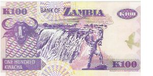 Banknote from Zambia