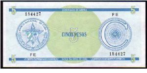 5 Pesos
Pk Fx13
-----------------
Foreign Exchange Certificate
----------------- Banknote