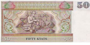 Banknote from Myanmar