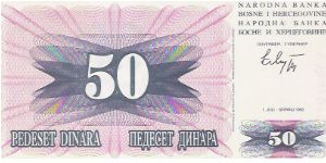 Banknote from Bosnia