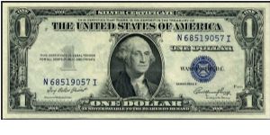 Series 1935E $1 Silver Certificate.  Serial: N68519057I Banknote