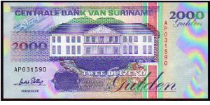 2000 Gulden
Pk 142 Banknote