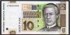 10 Kuna
Pk 38 Banknote
