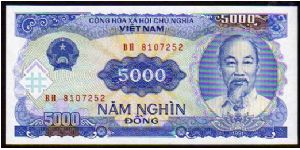 5000 Dong
Pk 108a Banknote