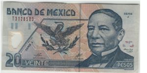 Mexico 2001 20 Pesos Banknote