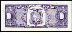 Banknote from Ecuador