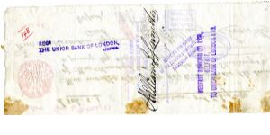 Banknote from United Kingdom