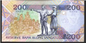 Banknote from Vanuatu