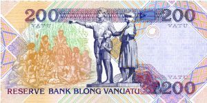 Banknote from Vanuatu