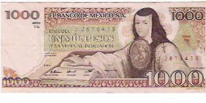 1000 PESOS

JJ618419 Banknote