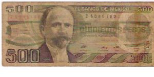 500 PESOS

Z5085190 Banknote