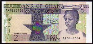 2 Cedis
Pk 18a Banknote