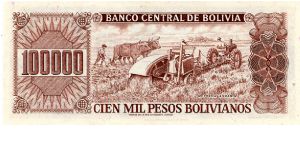 Banknote from Bolivia