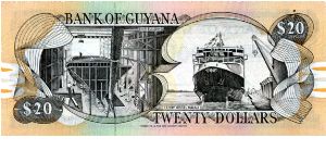 Banknote from Guyana