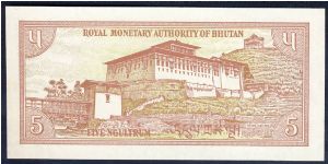 Banknote from Bhutan