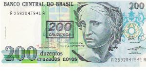 200 CRUZADOS NOVOS

A 2592047941 A

P # 225B Banknote