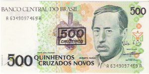 500 CRUZADOS NOVOS

A 6349097469 A

P # 226B Banknote