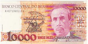 10,000 CRUZADOS

SERIES 4172-4502

A 4271069110 A

P # 218B Banknote