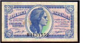 5 Centimos
Pk 93 Banknote