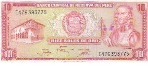 10 SOLES DE ORO

I 476393775

P # 112 Banknote