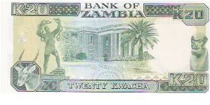 Banknote from Zambia