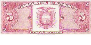 Banknote from Ecuador