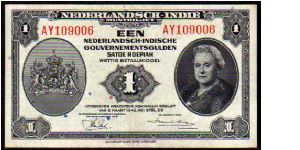 (Netherlands Indies)

1 Gulden
Pk 111 Banknote