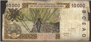 Banknote from West African States