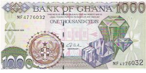 1000 CEDIS

MF 4776032

P # 32D Banknote